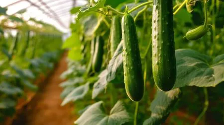 Gurkenplantage